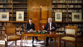Miloš Zeman a jeho slovinský protějšek Borut Pahor