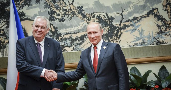 Miloš Zeman s Vladimirem Putinem