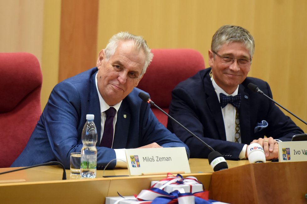 Miloš Zeman při návštěvě Ostravy