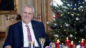 Vánoční poselství prezidenta republiky Miloše Zemana, 26. prosince 2017 v Lánech.