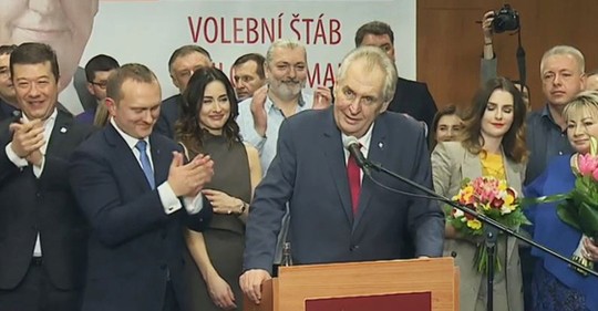 Miloš Zeman byl znovu zvolene prezidentem České republiky.