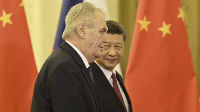 Prezident Miloš Zeman se svým čínským protějškem Si Ťin-pchingem
