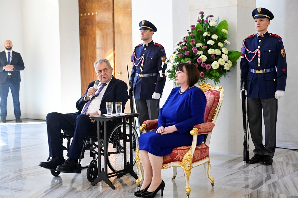 Prezident Miloš Zeman se u příležitosti státního svátku 28. října setkal s cizími diplomaty působícími v Praze