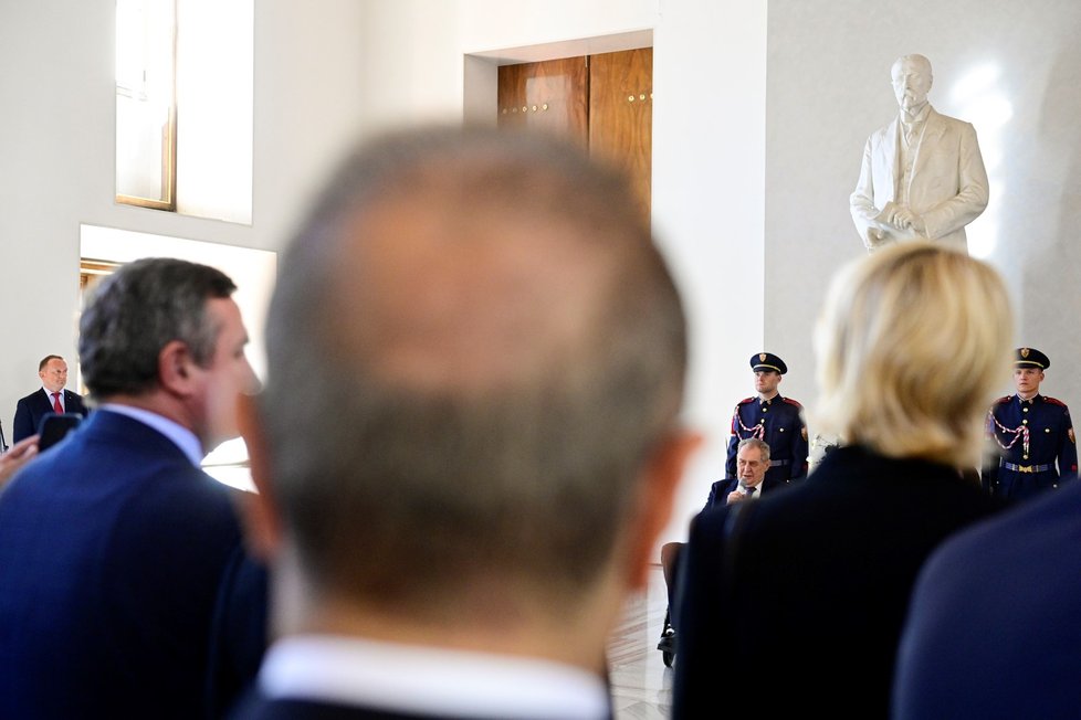 Prezident Miloš Zeman se u příležitosti státního svátku 28. října setkal s cizími diplomaty působícími v Praze