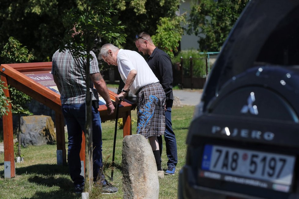 Prezident Miloš Zeman na dovolené v Novém Veselí na Vysočině (30.6.2018)