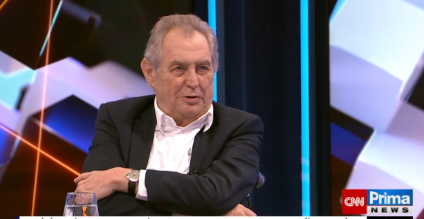 Exprezident Miloš Zeman v pořadu Partie na TV Prima (9.3.2025)