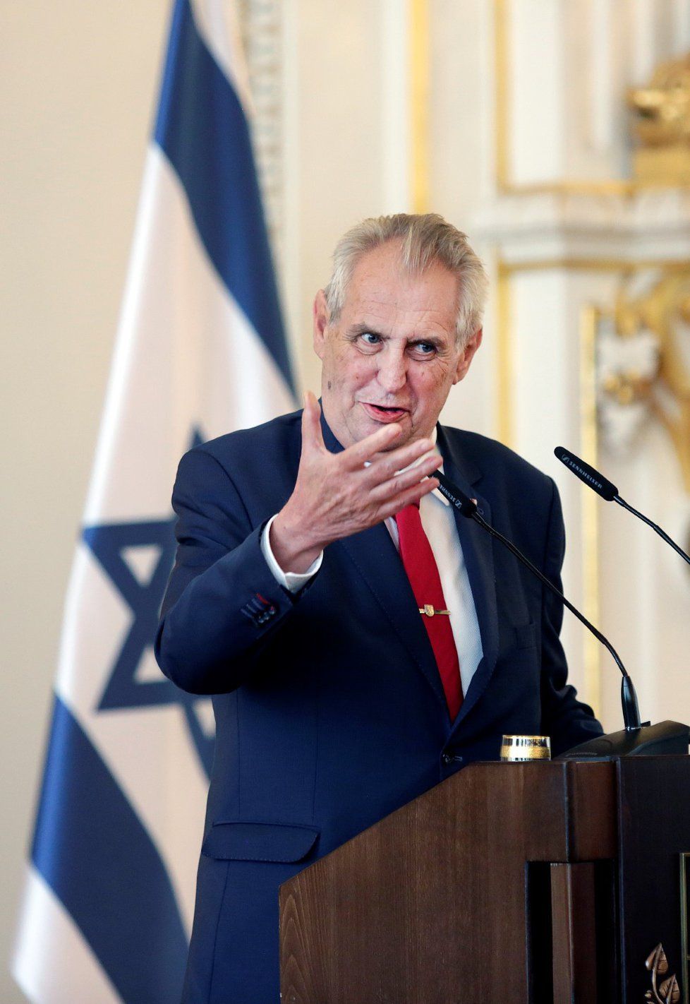 Prezident Miloš Zeman na oslavách 70. výročí založení státu Izrael