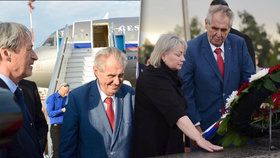 Prezident Miloš Zeman s manželkou Ivanou na státní návštěvě Izraele (25. 11. 2018)