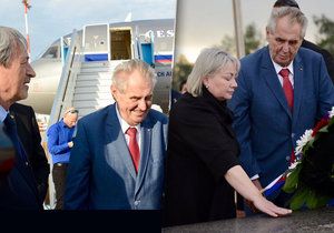 Prezident Miloš Zeman s manželkou Ivanou na státní návštěvě Izraele (25. 11. 2018)