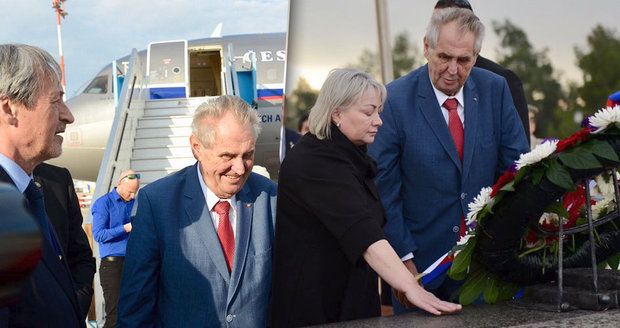 Zeman přiletěl do Izraele. Cestou ke Stropnickému překonal nejtěžší překážku