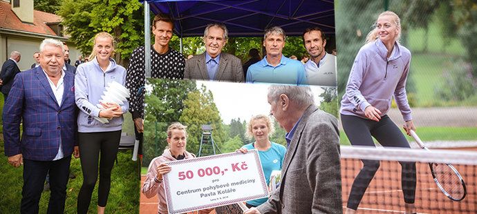 Prezident Miloš Zeman se na Lány Open skvěle bavil, své tenisové dovednosti mu na jeho letním sídle naservírovaly hvězdy jako Berdych, Kvitová či Strýcová