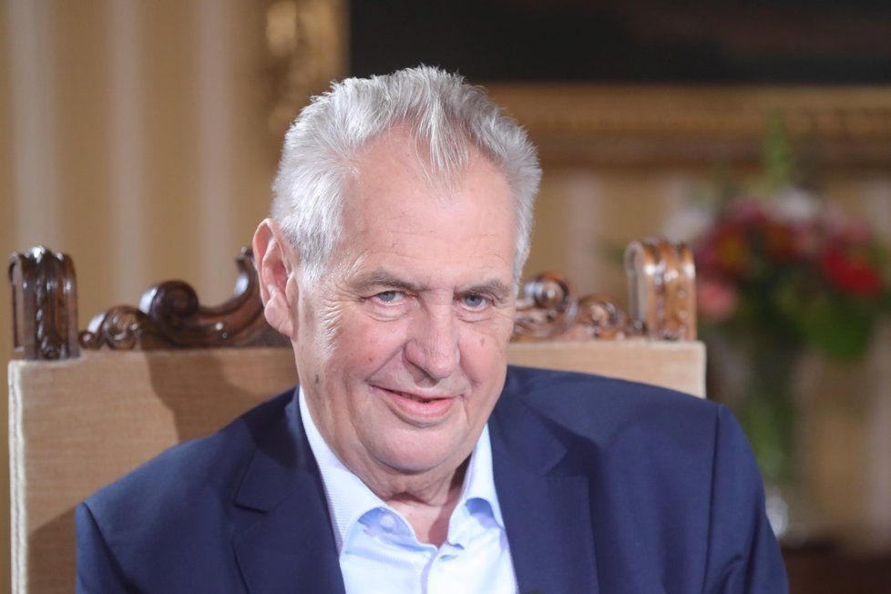 Prezident Miloš Zeman v pořadu Blesk.cz S prezidentem v Lánech (24. 6. 2018)