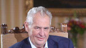 Prezident Miloš Zeman v pořadu Blesk.cz S prezidentem v Lánech