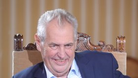 Prezident Miloš Zeman v pořadu Blesk.cz S prezidentem v Lánech (24. 6. 2018)