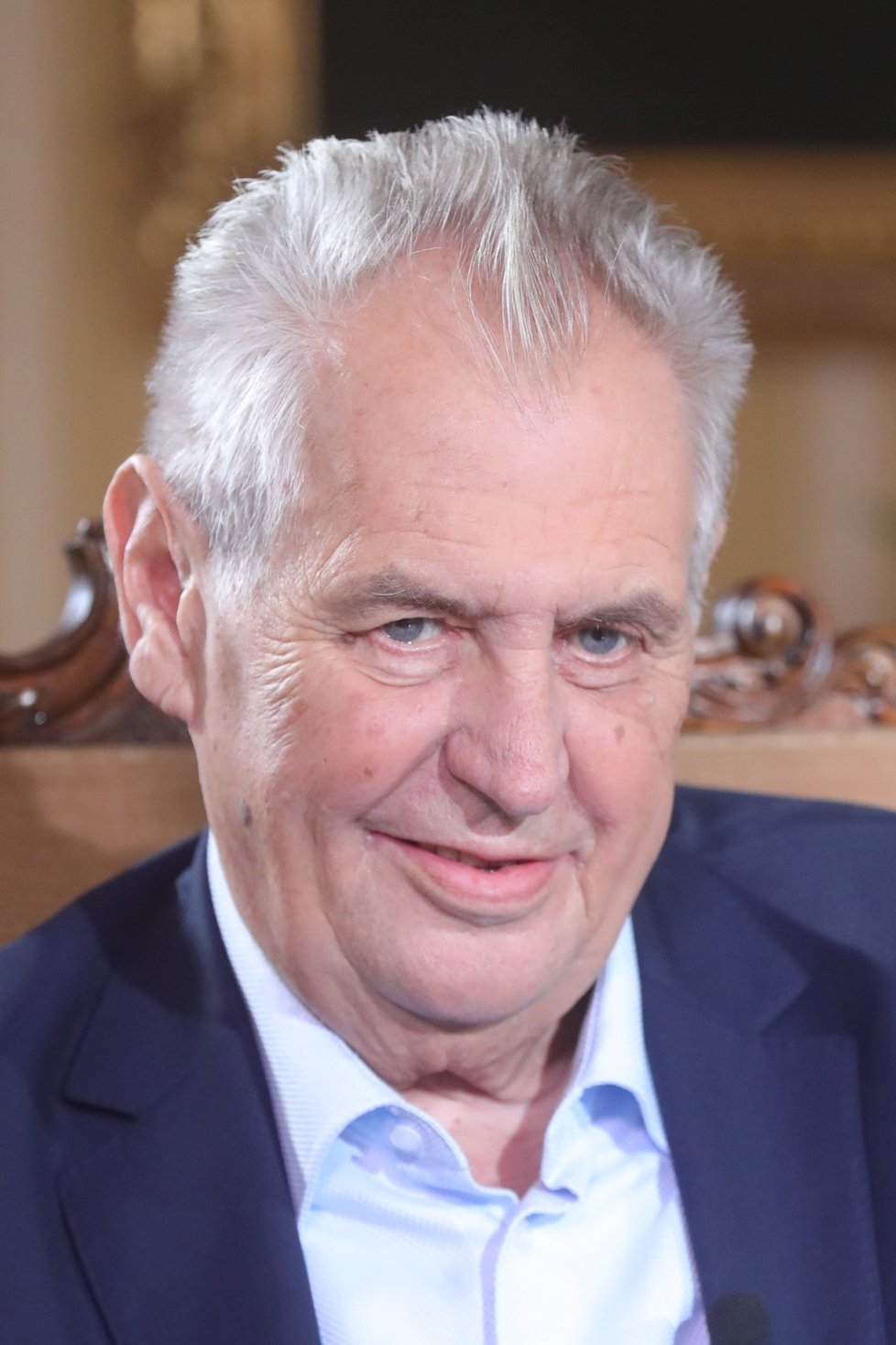 Prezident Miloš Zeman v pořadu Blesk.cz S prezidentem v Lánech (24. 6. 2018)