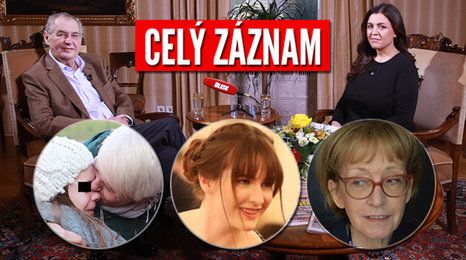 Prezident Zeman o Válkové, kauze Alexie, polibku dcery i tanci s Babišovou