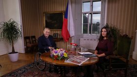 Miloš Zeman v pořadu Blesku S prezidentem v Lánech