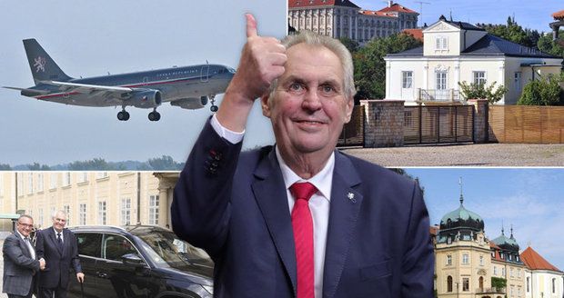 Zemanův sladký život na Hradě: Tři sídla, dvě luxusní auta a čtvrt milionu s rentou