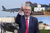 Zemanův sladký život na Hradě: Tři sídla, dvě luxusní auta a čtvrt milionu s rentou