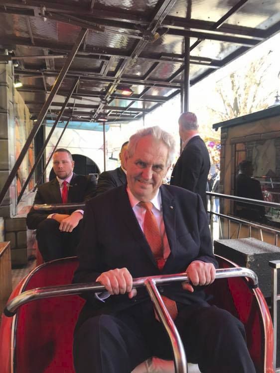 Prezident Miloš Zeman na matějské pouti (1. 4. 2019)