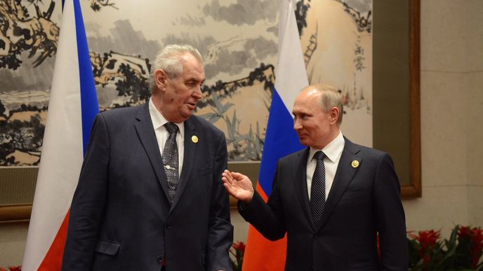 Miloš Zeman a Vladimir Putin