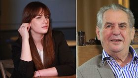 Miloš Zeman a dcera Kateřina