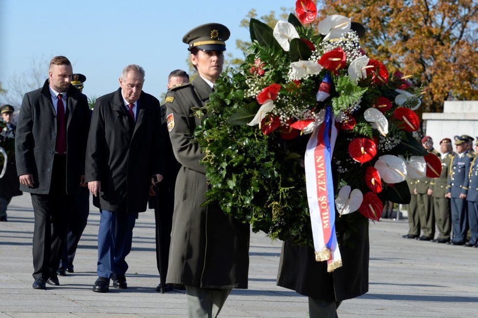 Pieta na Vítkově: Prezident Miloš Zeman (28. 10. 2019)