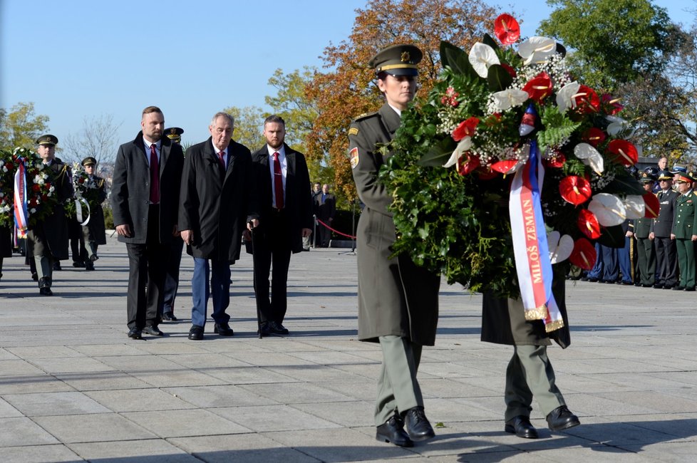 Pieta na Vítkově: Prezident Miloš Zeman (28. 10. 2019)