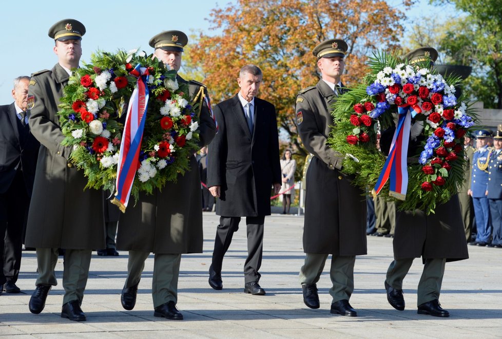 Pieta na Vítkově: Premiér Andrej Babiš (28. 10. 2019)