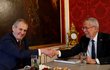 Prezident Miloš Zeman na státní návštěvě Rakouska, kde ho vítal Alexander Van der Bellen (3. 4. 2019)