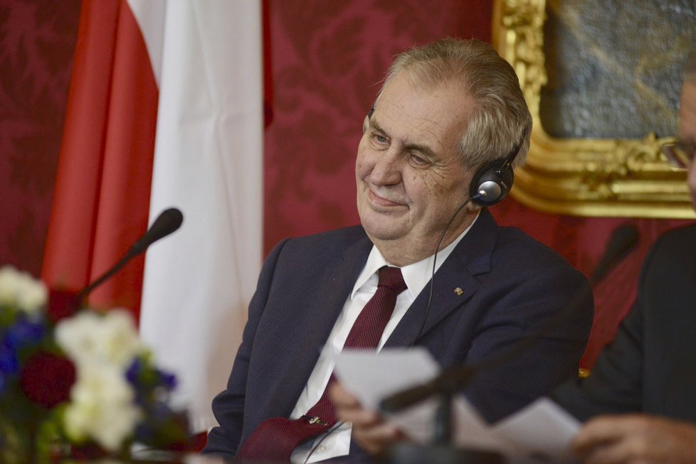 Prezident Zeman na státní návštěvě Rakouska s prezidentem Alexanderem Van der Bellenem (3. 4. 2019)