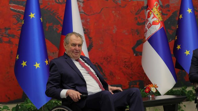 Miloš Zeman na návštěvě Srbska (30. 1. 2023)