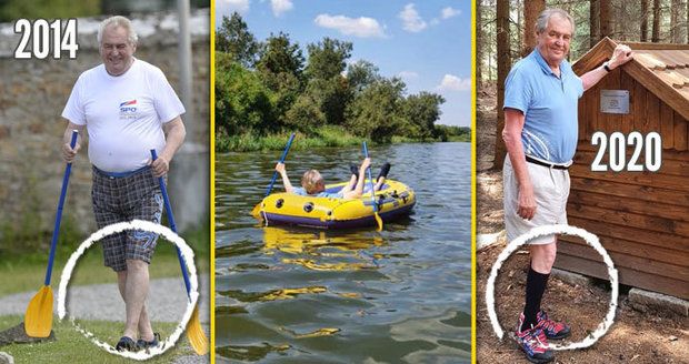 Zemanova plavba na člunu a výlet k prameni: Otazníky kolem letní dovolené prezidenta
