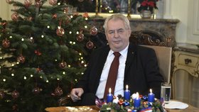 Prezident Miloš Zeman pronesl vánoční projev