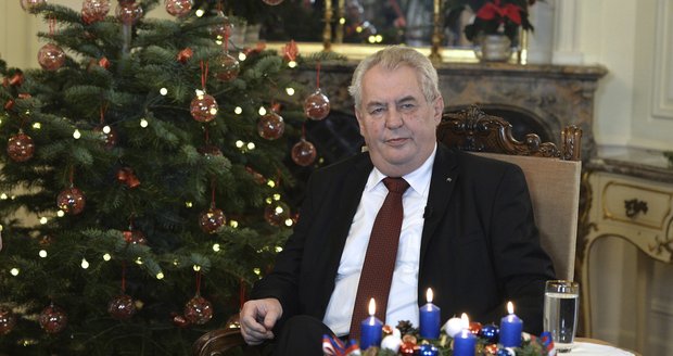 Prezident Miloš Zeman pronesl vánoční projev