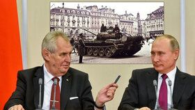 Český prezident v Rusku kritizoval článek, ve kterém se píše, že bychom měli být vděční za okupaci v roce 1968. Chce jasný distanc od představitelů federace.