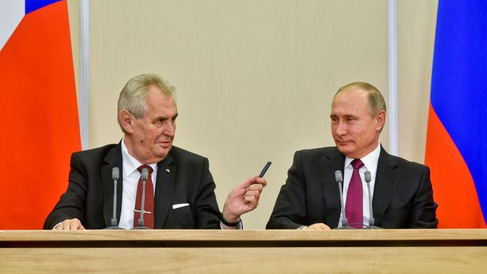Miloš Zeman se v Rusku setkal s Vladimírem Putinem.