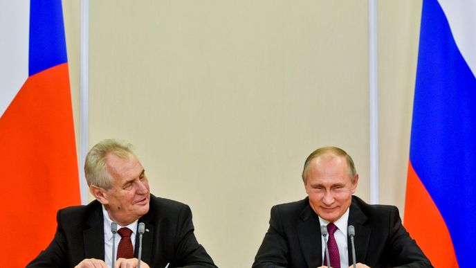 Miloš Zeman a Vladimir Putin