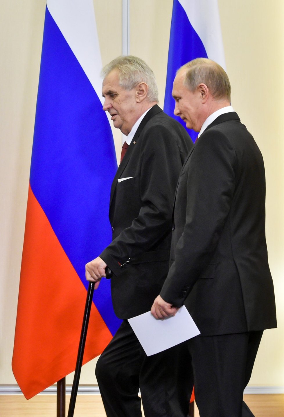 Ruský prezident Vladimir Putin a Miloš Zeman