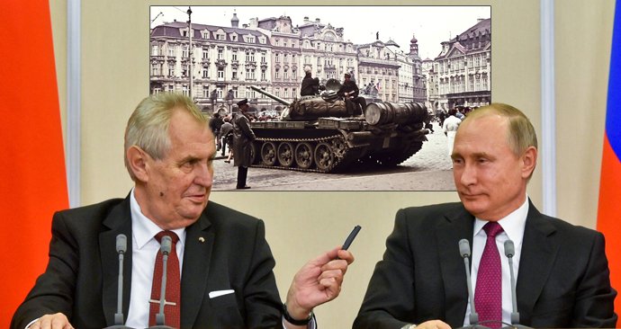 Ruský prezident Vladimir Putin a Miloš Zeman