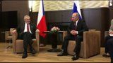 Zeman v Rusku: Putin ho nechal čekat stejně dlouho jako britskou královnu