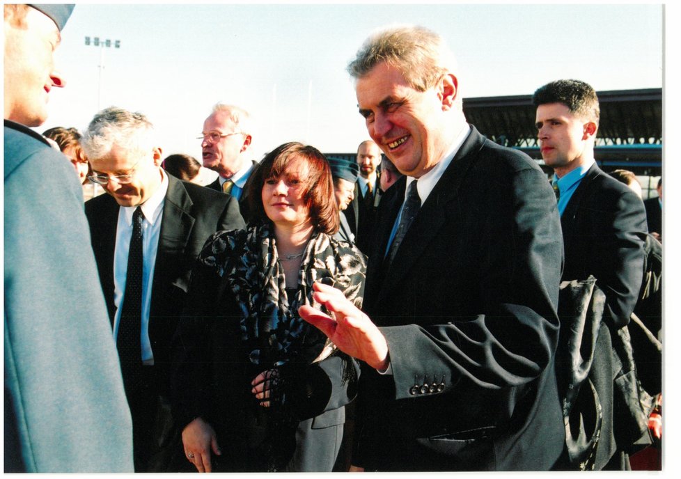 Miloš Zeman se svou rodinu