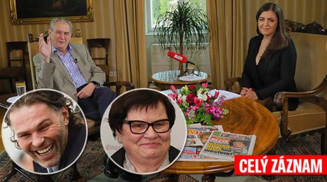 S prezidentem v Lánech: Zeman o výměně ministrů, metálu pro Jágra i hysterce