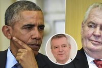 Bývalý velvyslanec v USA a Moskvě o slovní válce: Zeman zavřel dveře i Obamovi!