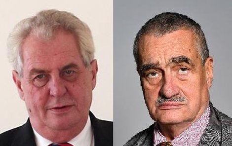 Zeman a Schwarzenberg se utkají o trůn