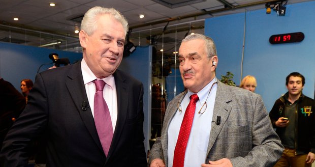 Miloš Zeman a Karel Schwarzenberg - vítězové prvního kola prezidentských voleb