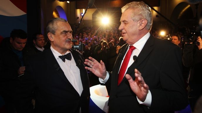 Miloš Zeman a Karel Schwarzenberg