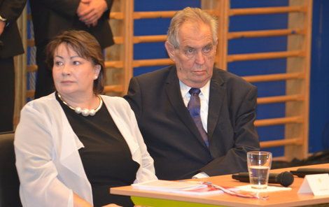 Prezident Miloš Zeman a jeho první dáma Ivana Zemanová.