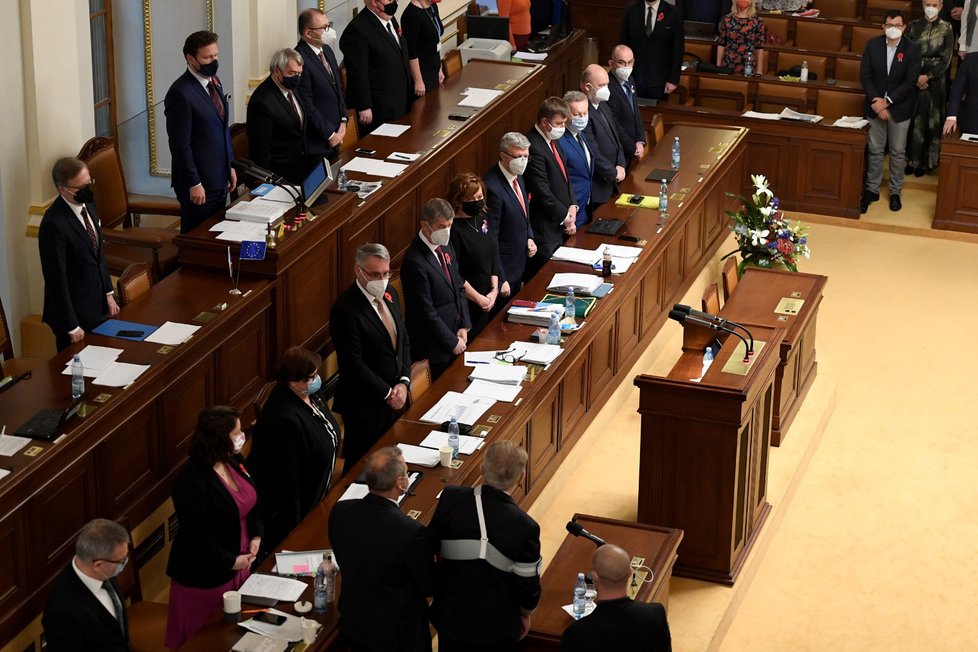 Prezident Miloš Zeman vystoupil na jednání Poslanecké sněmovny 11. 11. 2020.