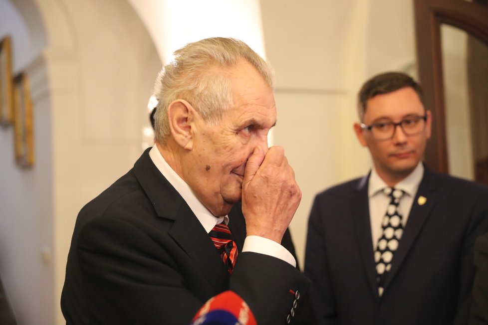 Zeman ve Sněmovně při debatě o rozpočtu (24. 10. 2018)